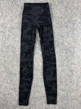 Lululemon Align Black Camo Leggings Sz 2 High Rise 7/8